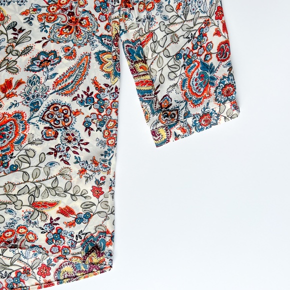 Philosophy Tunic  Multi Print Blouse Size L - Picture 7 of 11